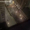 An Anti-Trump protest in Chicago