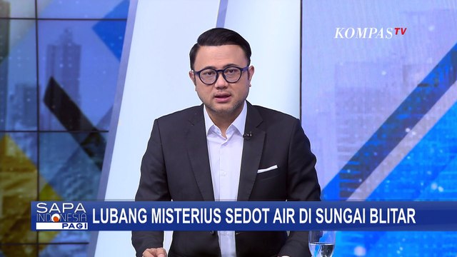 Lubang Misterius Sedot Air di Sungai Blitar, BPBD Ingatkan Potensi longsor