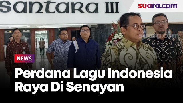 Sikap Sempurna Perdana Anggota DPR RI Saat Lagu Indonesia Raya Dikumandangkan di Senayan