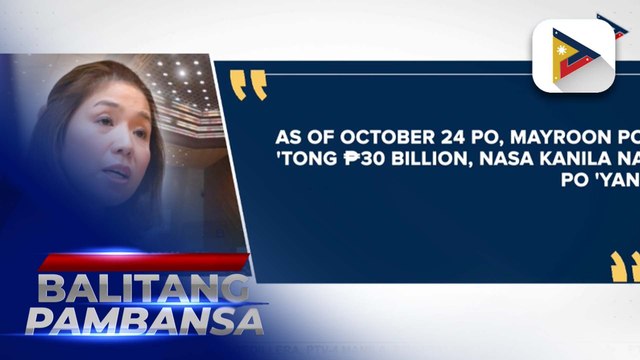 DBM, nilinaw na may sapat na pondo ang bansa para sa mga susunod pang kalamidad