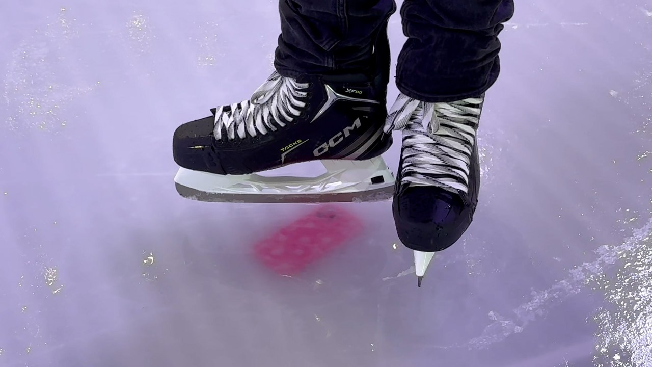 iPhone trapped in ice rink