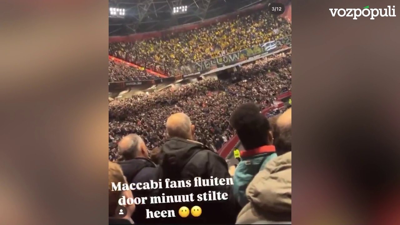 Ultras de Maccabi pitaron el minuto de silencio en honor a las víctimas de la DANA