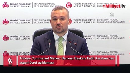 Yıl sonu enflasyon tahmini değişti! Merkez Bankası Başkanı Karahan'dan asgari ücret açıklaması