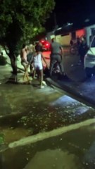 Pai tenta impedir prisão de jovem acusado de tráfico de drogas