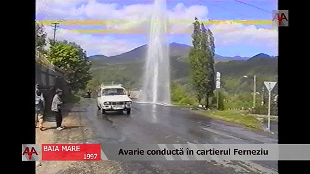 BAIA MARE 1997 - Avarie conductă în cartierul Ferneziu