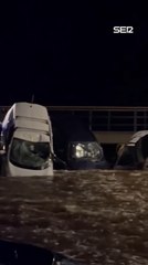 Una fuerte riada inunda las calles de Cadaqués (Girona)