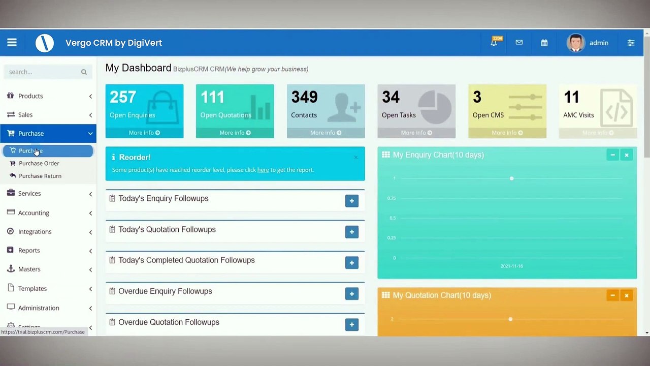 Vergo CRM Software Tutorial for Travel & Business Purchase Management | Quotation Management Guide