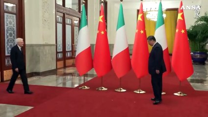 Mattarella a Xi Jinping: "Per grandi cambiamenti serve concordia"