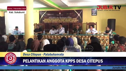 Pelantikan KPPS Desa Citepus Didominasi Milenial, Kades Ingatkan Bahaya Keberpihakan Penyelenggara