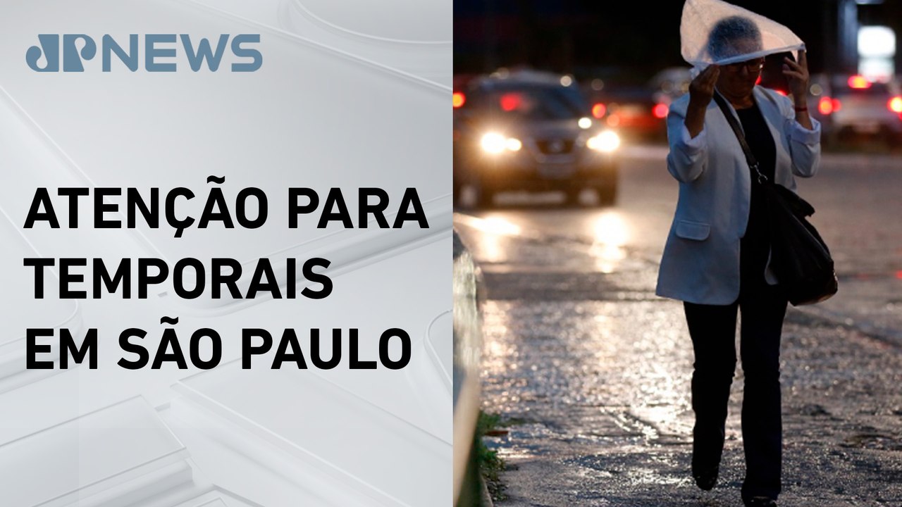 Inmet emite alerta de perigo para chuvas intensas em SP