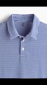 #H&M Slim Fit Polo shirt Blue/White striped Review & Styling