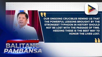 Ika-11 anibersaryo ng pagtama ng Super Typhoon Yolanda sa Pilipinas, ginugunita