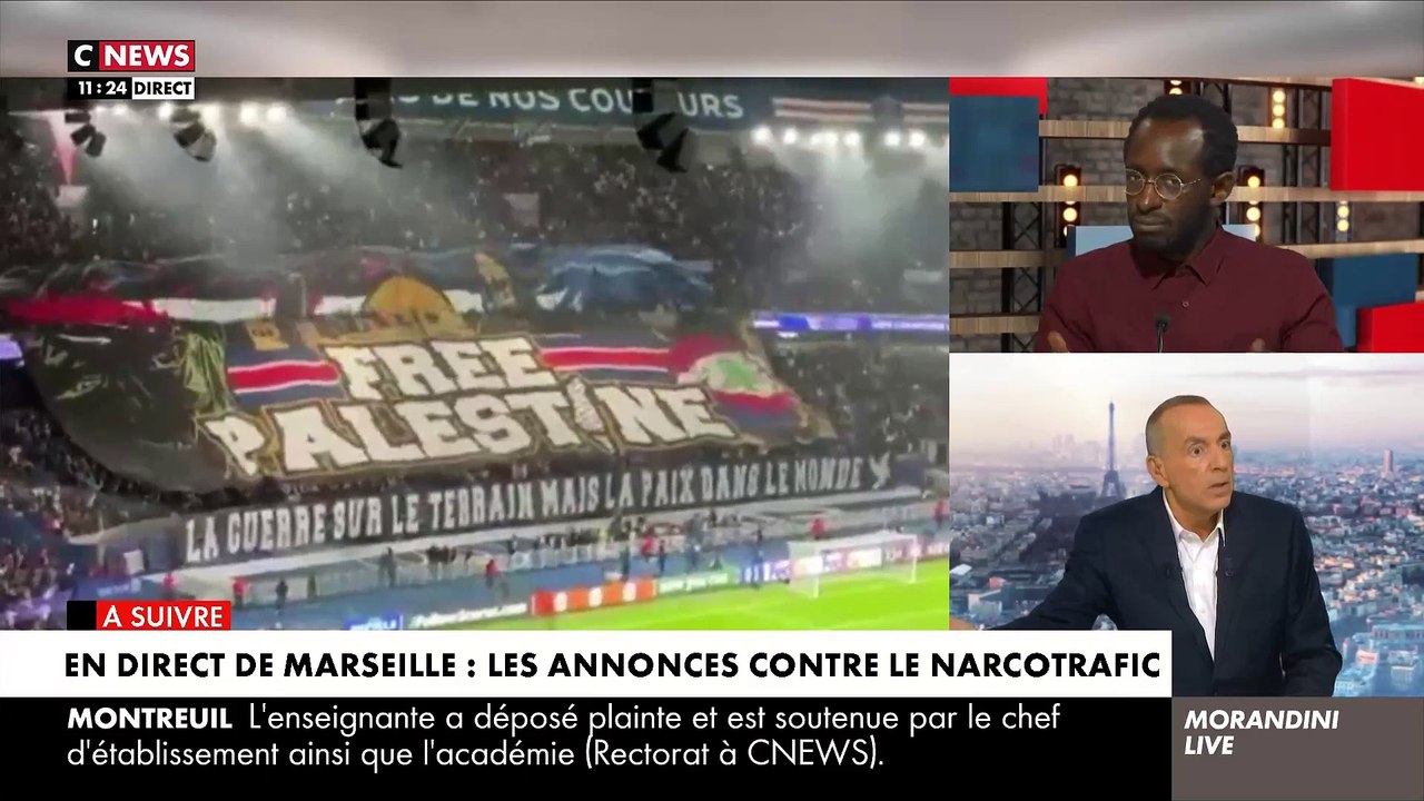 Banderole anti-Israël - Vives tensions ce matin dans "Morandini Live" entre Jean-Marc Morandini et un prof