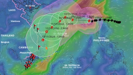 Bão số 7 ngày càng mạnh lên, đe dọa nghiêm trọng miền Trung