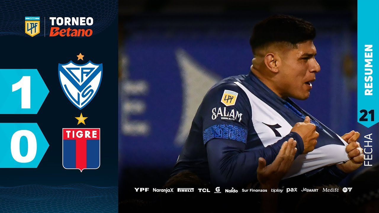 Vélez vs Tigre (1-0) | LPF 2024 | Fecha 21