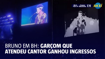 Garçom que atendeu Bruno Mars em bar de BH ganha ingressos para show