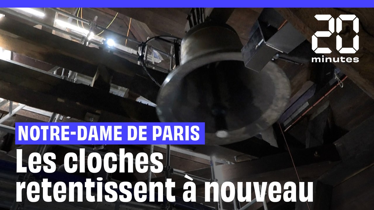Notre-Dame de Paris : Les cloches retentissent pour la première fois depuis l'incendie #shorts