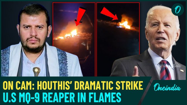 VIDEO| Houthi Missiles Shoot U.S MQ-9 Reaper in a Dramatic Showdown| 12th Drone Downed in a Month