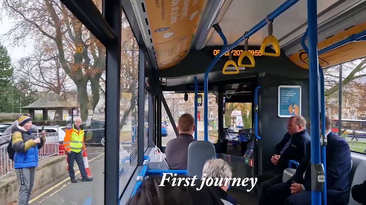 EV bus launch in Kirkcaldy