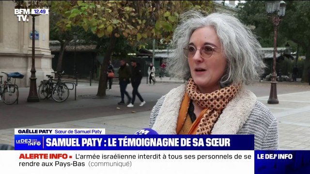 Assassinat de Samuel Paty: sa sœur, Gaëlle Paty, témoigne auprès de BFMTV