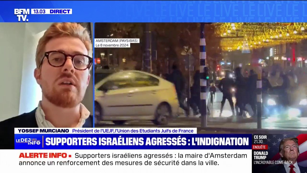 Supporters israéliens attaqués à Amsterdam: "C'...