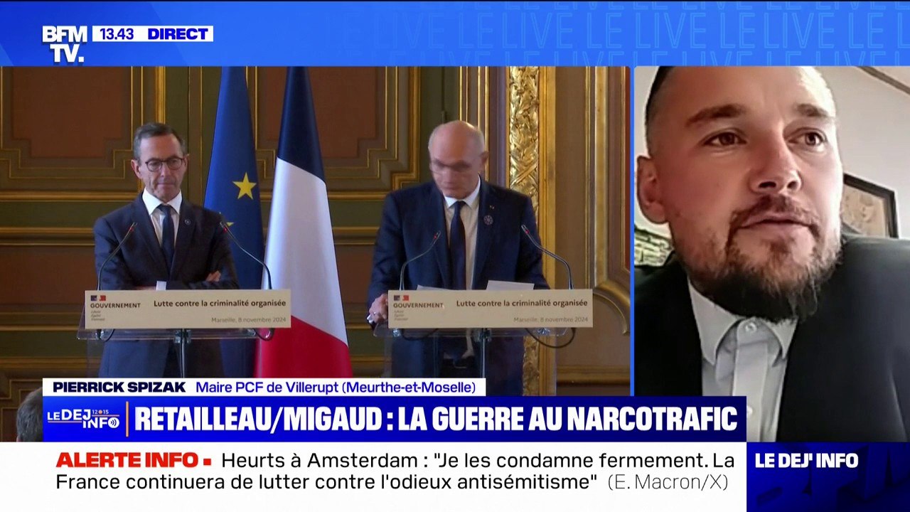 Narcotrafic: "C'est bien beau d'annoncer des mesures mais, encore faut-il avoir les effectifs suffisants pour les mettre en œuvre", réagit Pierrick Spizak (PCF)