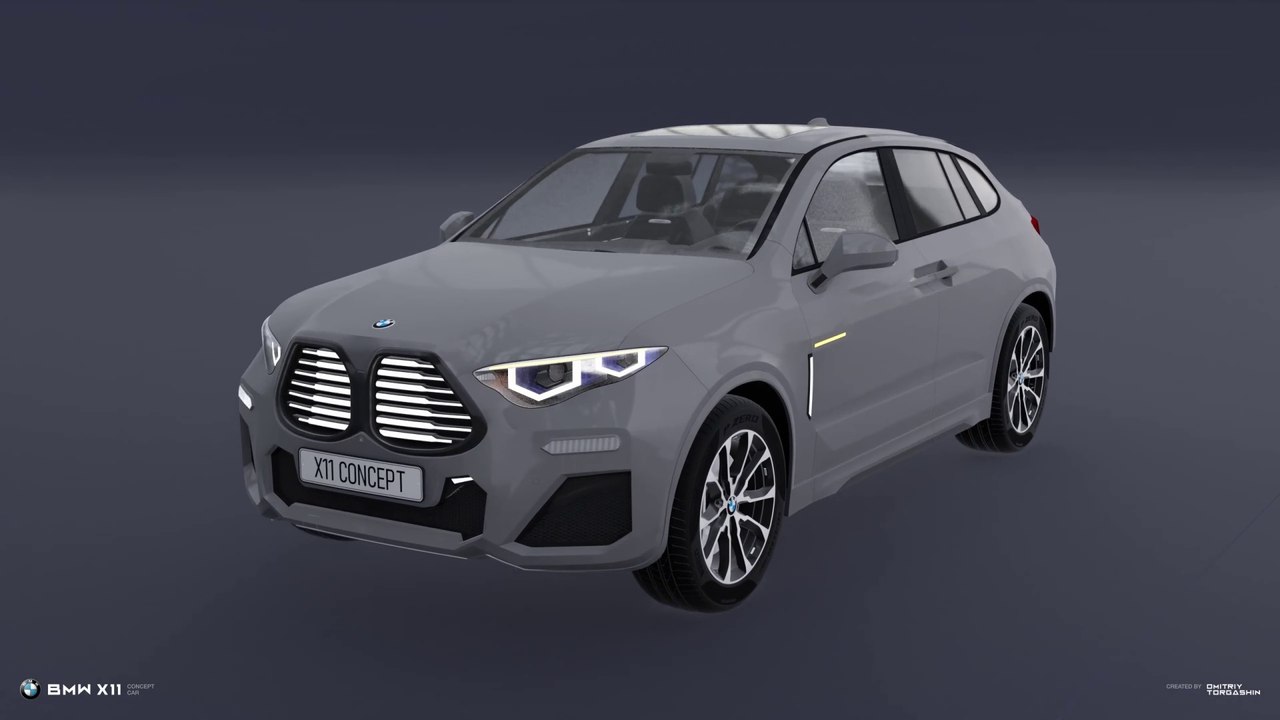 BMW X11 CONCEPT CAR NEW PRESENTATION - PLATINUM MIST