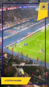#LDCUEFA 🏆 : CORREA climatise le Parc des PRINCES 🏟️, l’Atletico de MADRID ⚪🔴 renverse le PSG dans les ultimes secondes de la rencontre 2 à 1. Le PSG 🔵🔴 broie du noir.