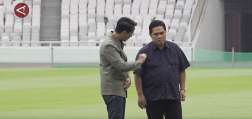 Erick Thohir cek kesiapan GBK jelang laga Timnas lawan Jepang & Arab