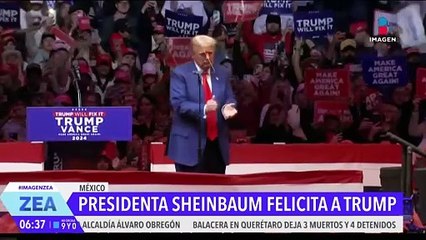 Claudia Sheinbaum habla vía telefónica con Donald Trump