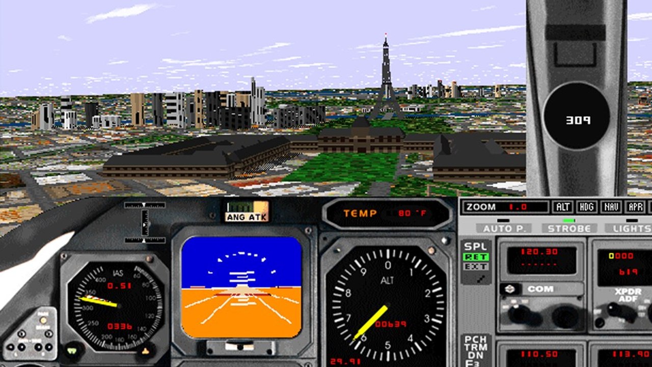 Für den Windows 95 Trailer zum Flight Simulator braucht ihr heute eine Lupe