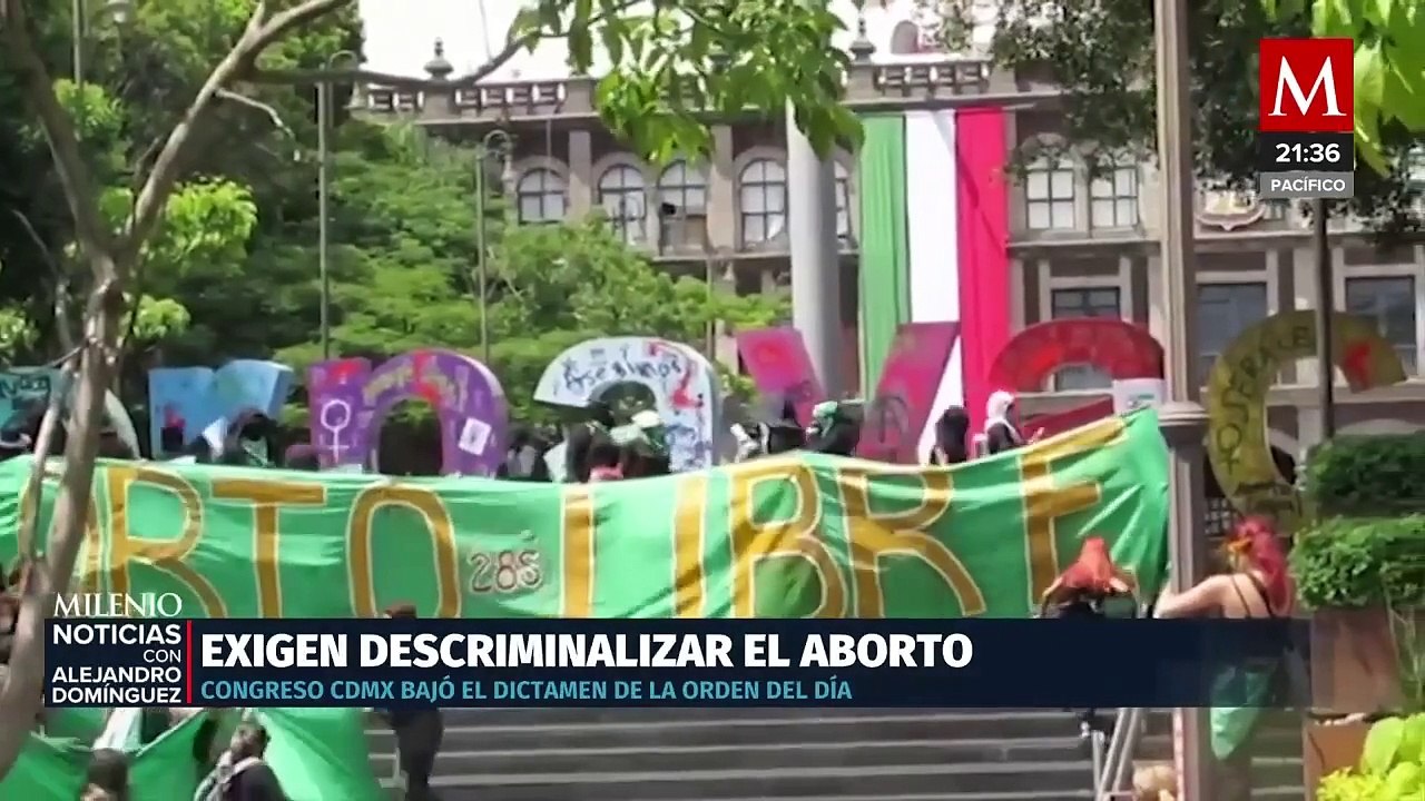 Organizaciones a favor del aborto exigen al Congreso CdMx iniciativa para eliminarlo de Código Penal