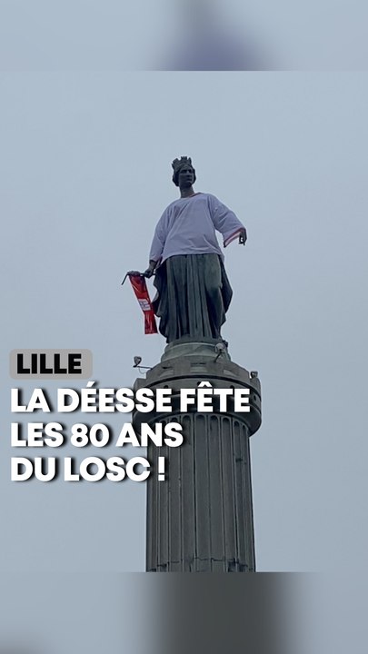 La Déesse a enfilé un maillot du LOSC pour fêter les 80 ans du club !