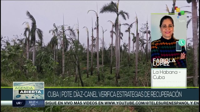 Pdte. Miguel Díaz-Canel supervisa fase de recuperación tras huracán Rafael