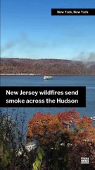 Mysterious Smoke Rising Over the Hudson River 🌫️