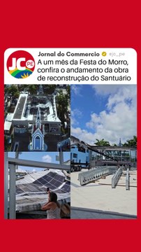 Veja como está a obra de reconstrução do Santuário de Nossa Senhora da Conceição