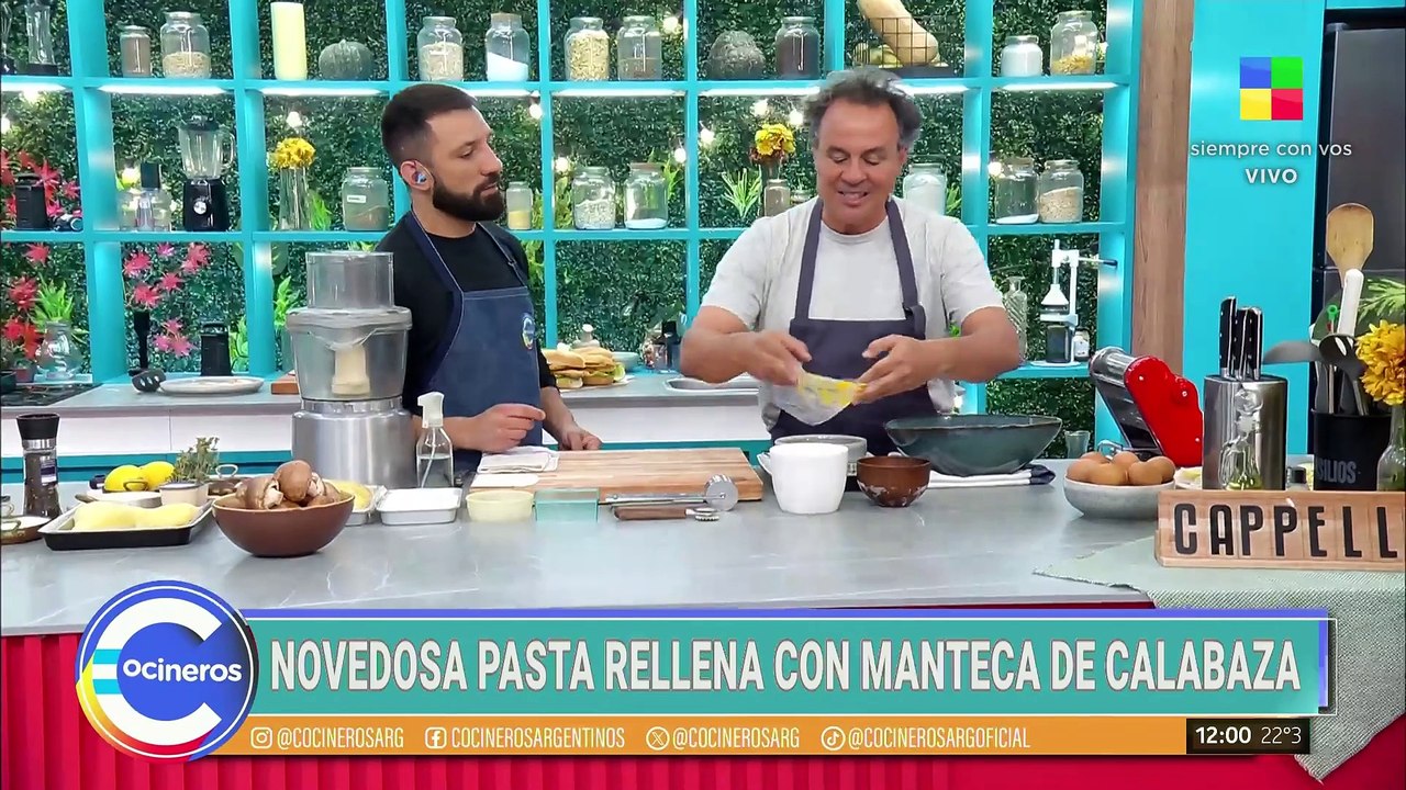 Clase magistral de PASTA RELLENA con Roberto Petersen
