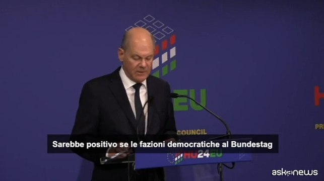 Scholz: aperti a dibattito Bundestag sulla data elezioni anticipate