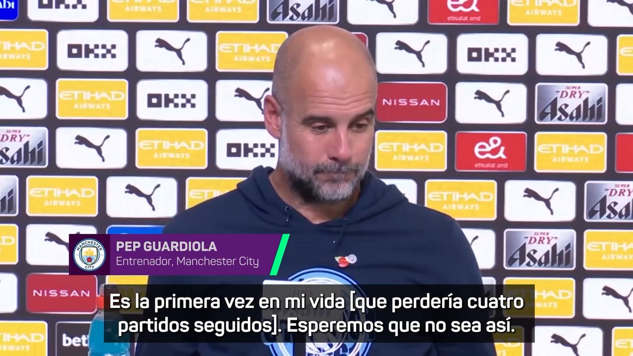 Guardiola habla y su futuro en el Manchester City: "No"