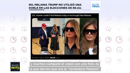 No, Melania Trump no utilizó una doble durante la campaña electoral 2024
