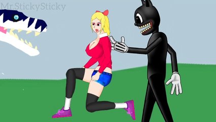 Tifa lockhart VS cartooncat VS dino