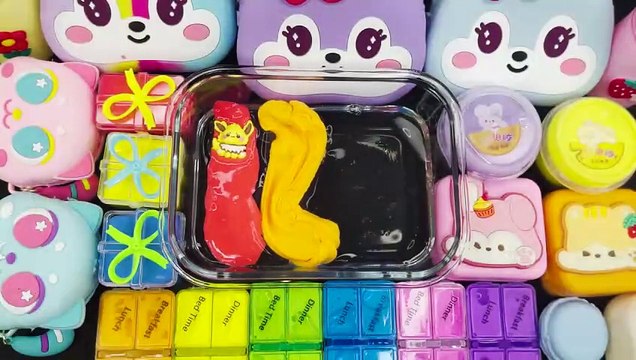 Guess the Mixed Color _ Rainbow Rabbit vs Glossy Slime Mixing Random