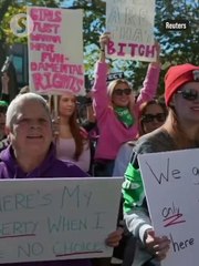 'Dozens rally for women's rights in Washington after Trump win
