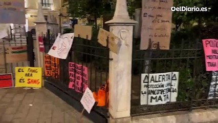 Así quedó el Palau de la Generalitat tras la manifestación en València