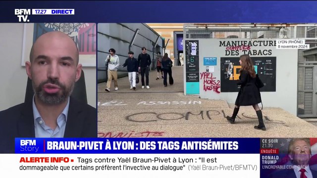 Tags contre la venue de Yaël Braun-Pivet à Lyon 3: L'extrême gauche est à la manœuvre , pour le maire (LR) d'Écully