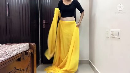 सिर्फ़ 5 मिनट में साड़ी पहननें का बहुत ही आसान तरीक़ा_How to drape saree perfectly_#loveyourlook