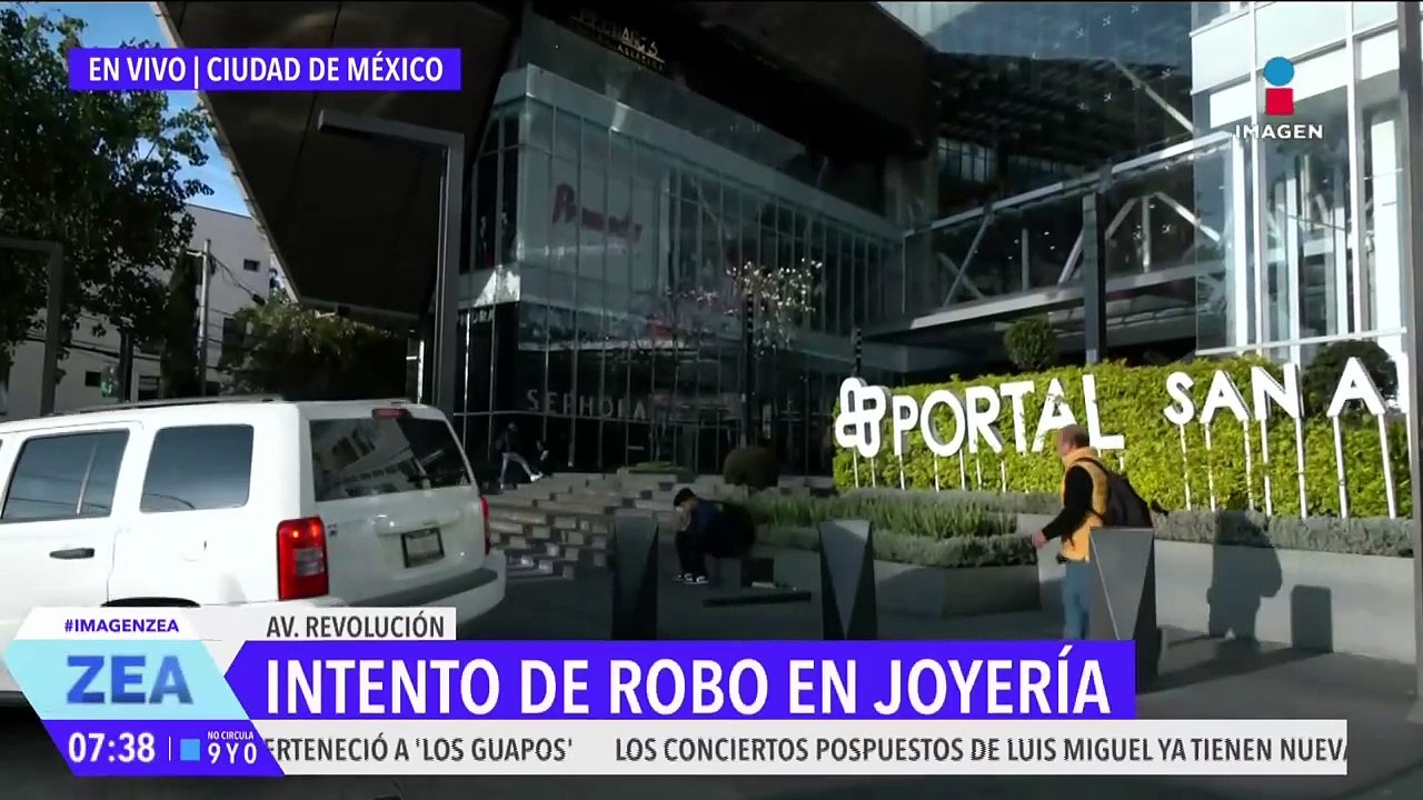 Intentan robar joyería en la plaza Portal San Á...