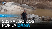 Ascienden a 223 los fallecidos por la DANA