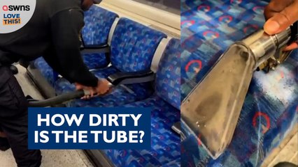 Cleaners reveal just how DIRTY London Tube seats are 🤮
