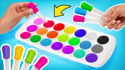Comment transformer 5 couleurs primaires en 16 nouvelles couleurs || Astuces artistiques